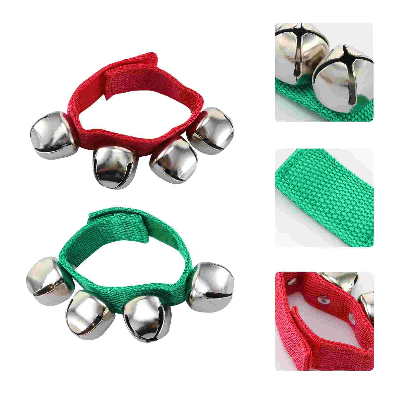 

24pcs Wrist Bells Kids Christmas Wrist Rattles Musical Ankle Bells Wrist Band Bells Christmas Ankle Bell