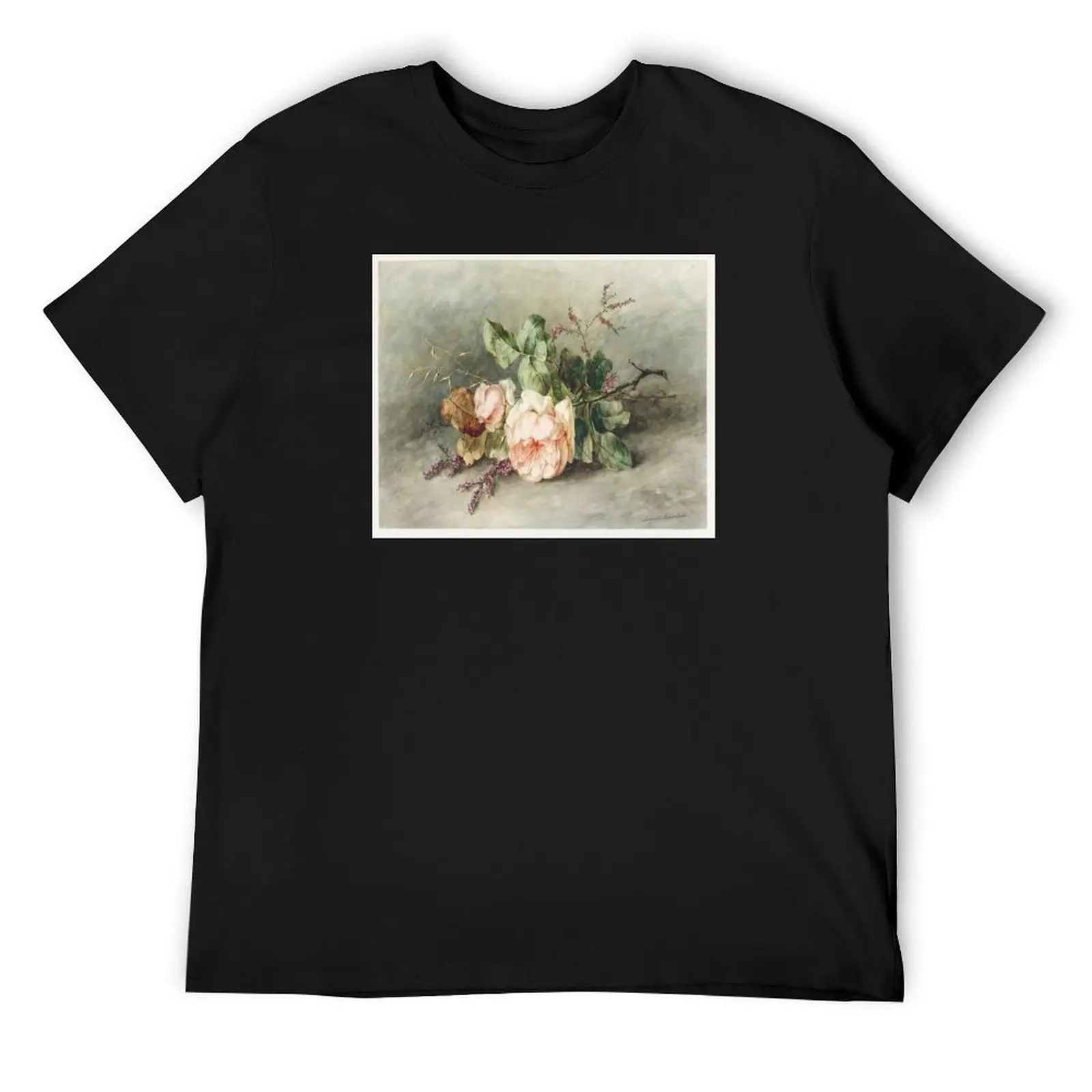 Rozen by Margaretha Roosenboom (1853 –1896) футболка больших размеров кавайная одежда рубашки в