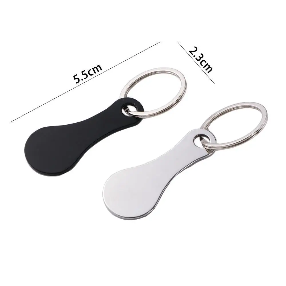 Серебряный декоративный крючок для ключей из нержавеющей стали тележка покупок