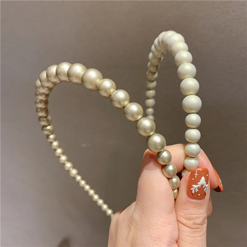 

2022 Elegant Pearls Hair Hoop Hair Bands for Women Girls Fashion Vintage Headbands Designer Hairband Hair Accessories Headwear