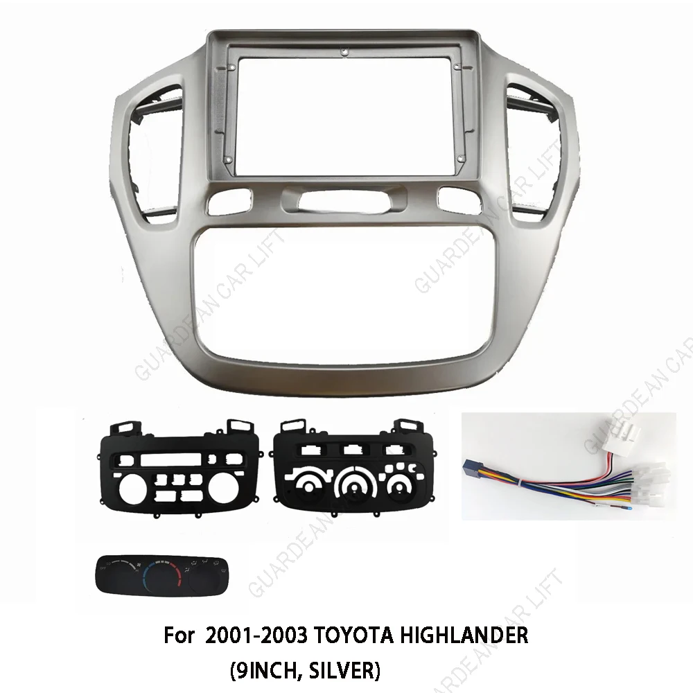 

Для 2000-2007 TOYOTA HIGHLANDER 9-дюймовый автомобильный радиоприемник Android GPS MP5 стереоплеер 2 Din головное устройство панель приборная панель установка