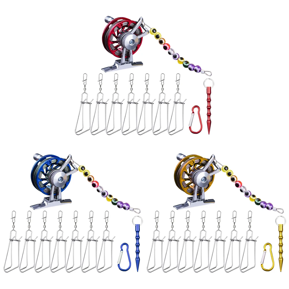 

7 шт., рыболовные застежки из нержавеющей стали