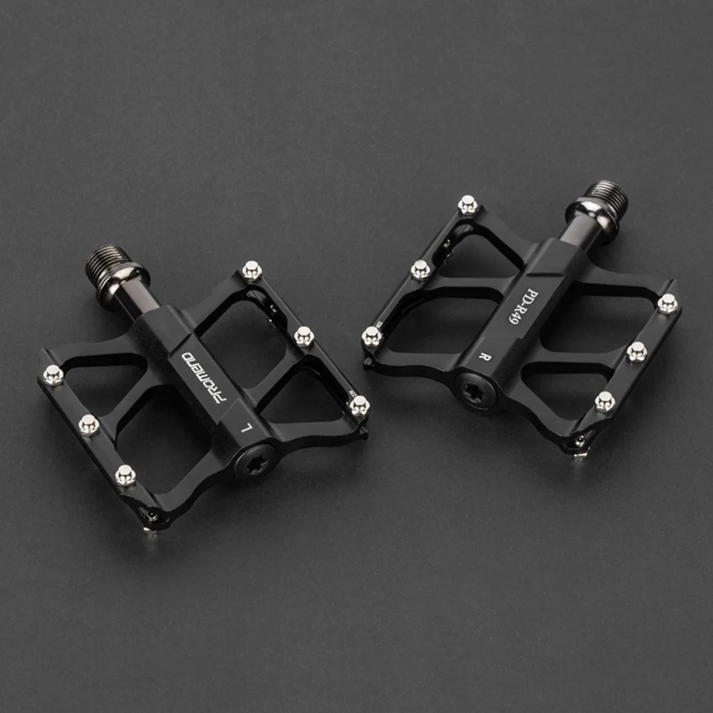 

2pcs Bicycle Pedals DU Peelin Bearing Road Bike Accessories Anti-slip Footboard Bearing Aluminum Alloy Pedals 10.5x8.5x2cm