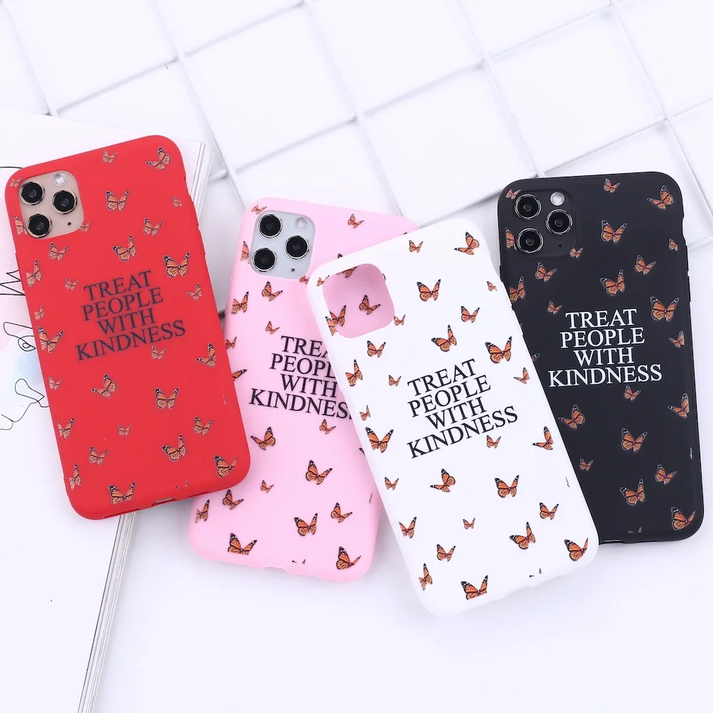 

Treat People With Kindness TPWK Phone Case Silicone Soft for iphone 13 12 11 Pro Mini XS MAX 8 7 6 6S Plus X SE 2020 XR cover