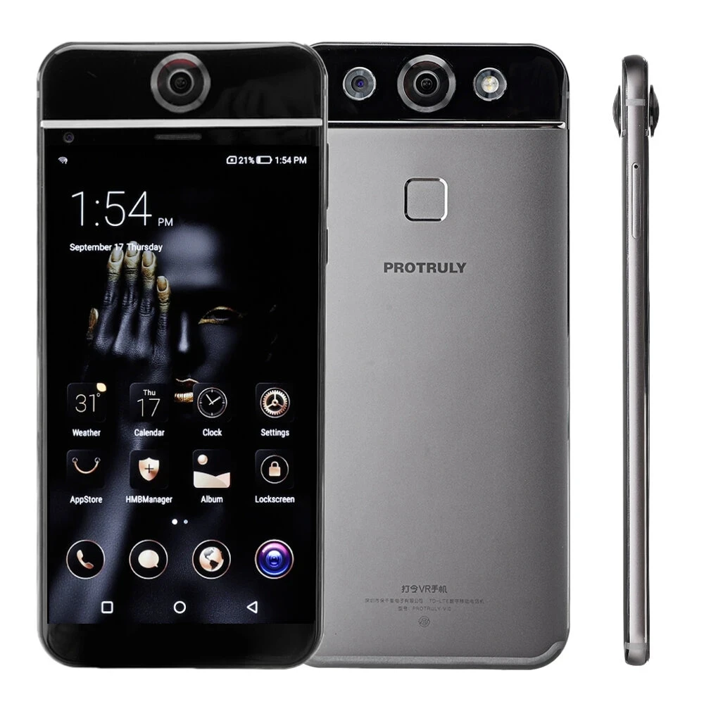 

PROTRULY V10 SmartPhone 4GB RAM 128GB ROM 5.5" 4G LTE Helio X25 Dece core Android 6.0 16MP VR 360° Panoramic Camera Mobile Phone