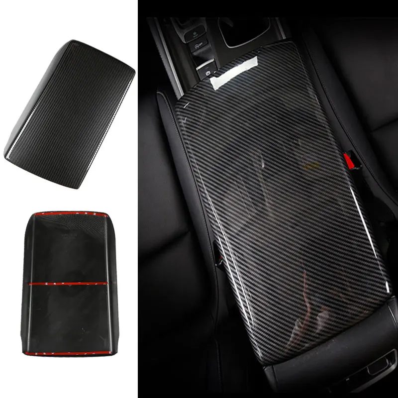 

Аксессуары для салона автомобиля с узором из углеродного волокна, центральный подлокотник, чехол для хранения, отделка для Honda Accord 10 поколен...