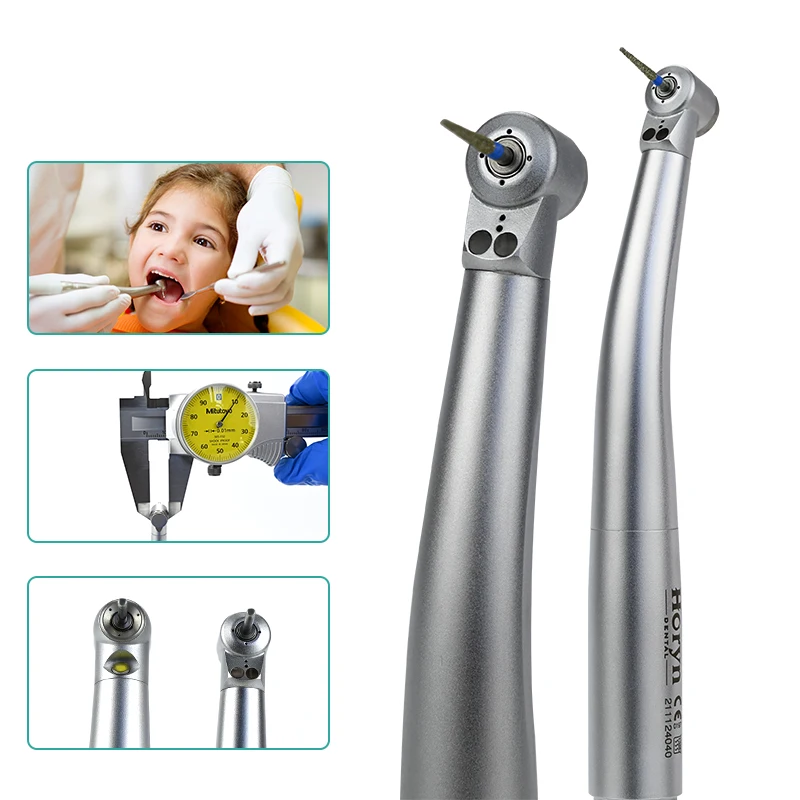 

Dental High Speed Handpiece One Way Water Spray Small Mini Head Pedo 2 LED Handpiece for Kids Children dental tools
