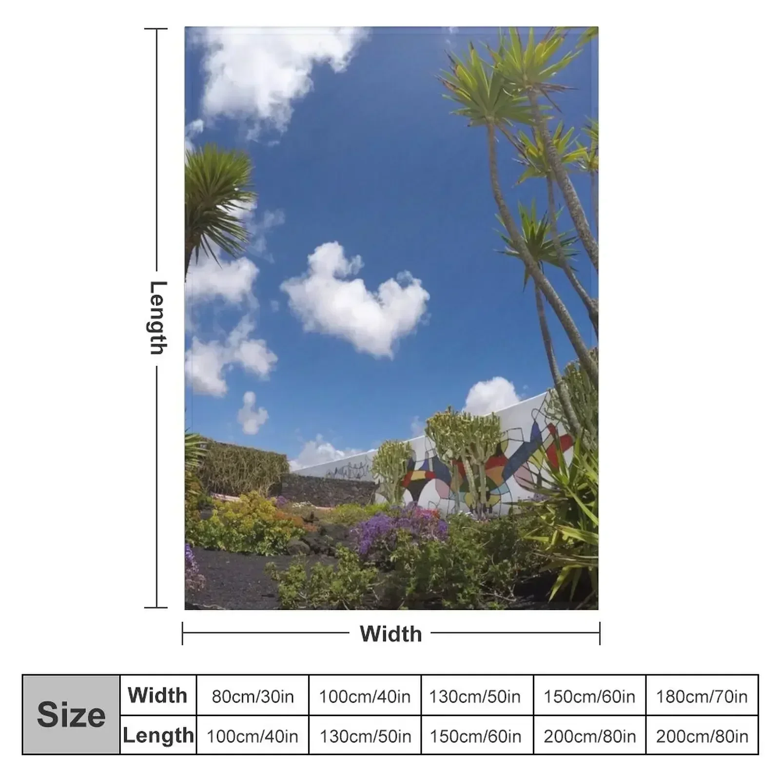 Новое одеяло Cesar Manrique Fundacion настенное садовое теплое зимнее декоративное из