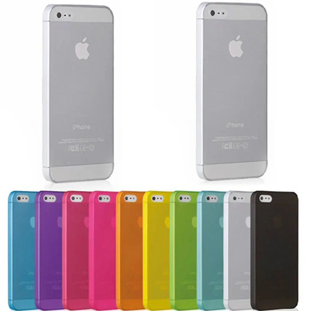 

0.3mm Ultra Thin Matte Mobile Phone Bag Case for iPhone 5 5S SE 2020 6 6S 7 8 Plus 4 4S X XS Translucent Clear Capa Funda Coque