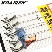 Рыболовные крючки WDAIREN, 5 групп, 10 шт.
