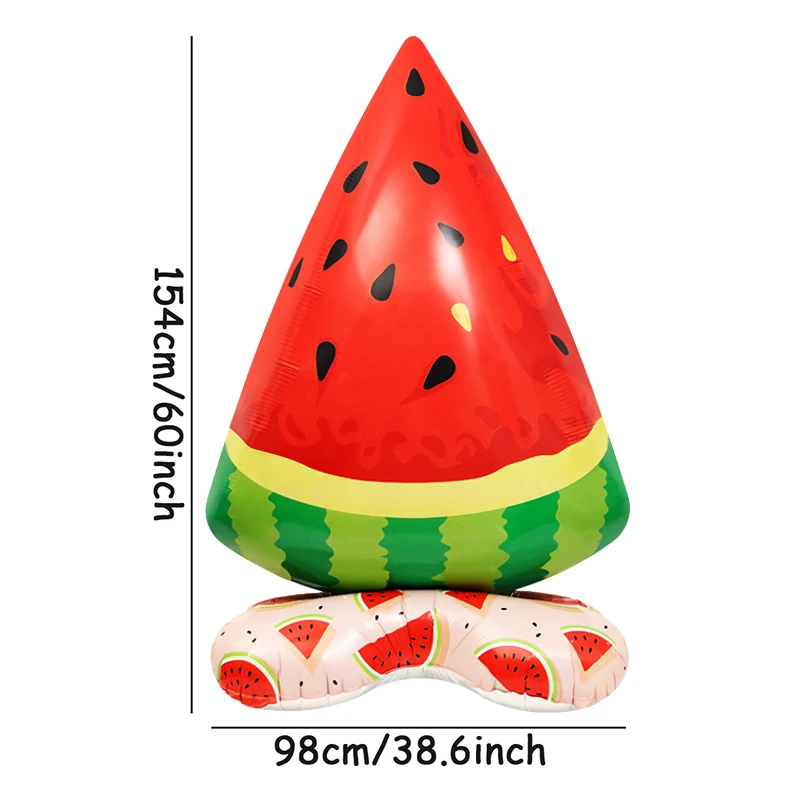 

Клубнично-арбузный воздушный шар из фольги