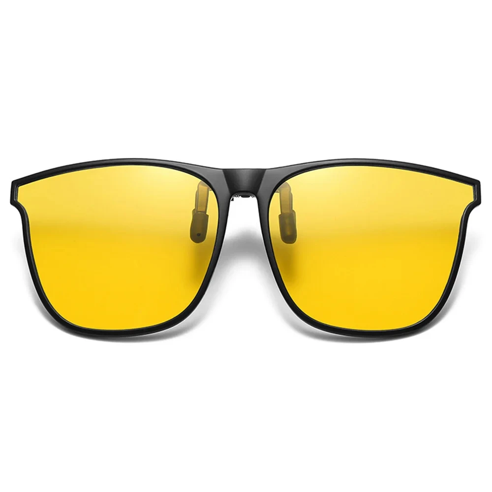 

Солнцезащитные очки с клипсой для мужчин и женщин, поляризационные, меняющие цвет, фотохромные, винтажные, для вождения ночью