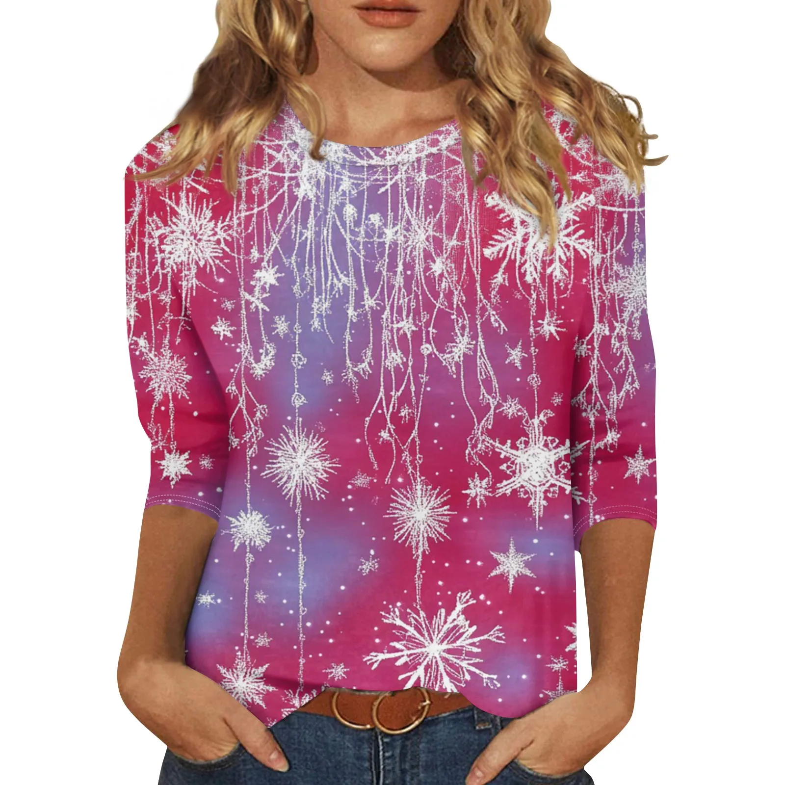 Женская ежедневная блузка женская рубашка с круглым вырезом новые женские