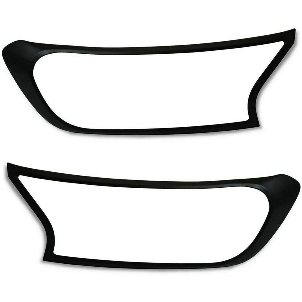 

ABS Headlight Cover Lamp Hoods Matte Black Decorative Head Light Lamp for Ford Ranger 2015-2020 Auto Accessories