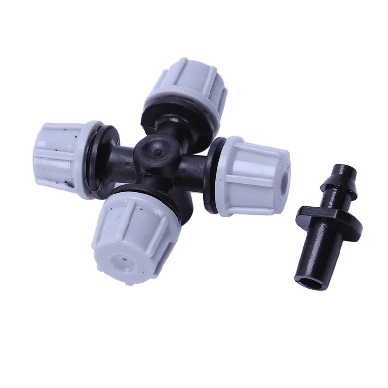 

Greenhouse Humidifier Plant Misting Cross Atomizing Nozzle Sprinkler Tee (30Pcs)