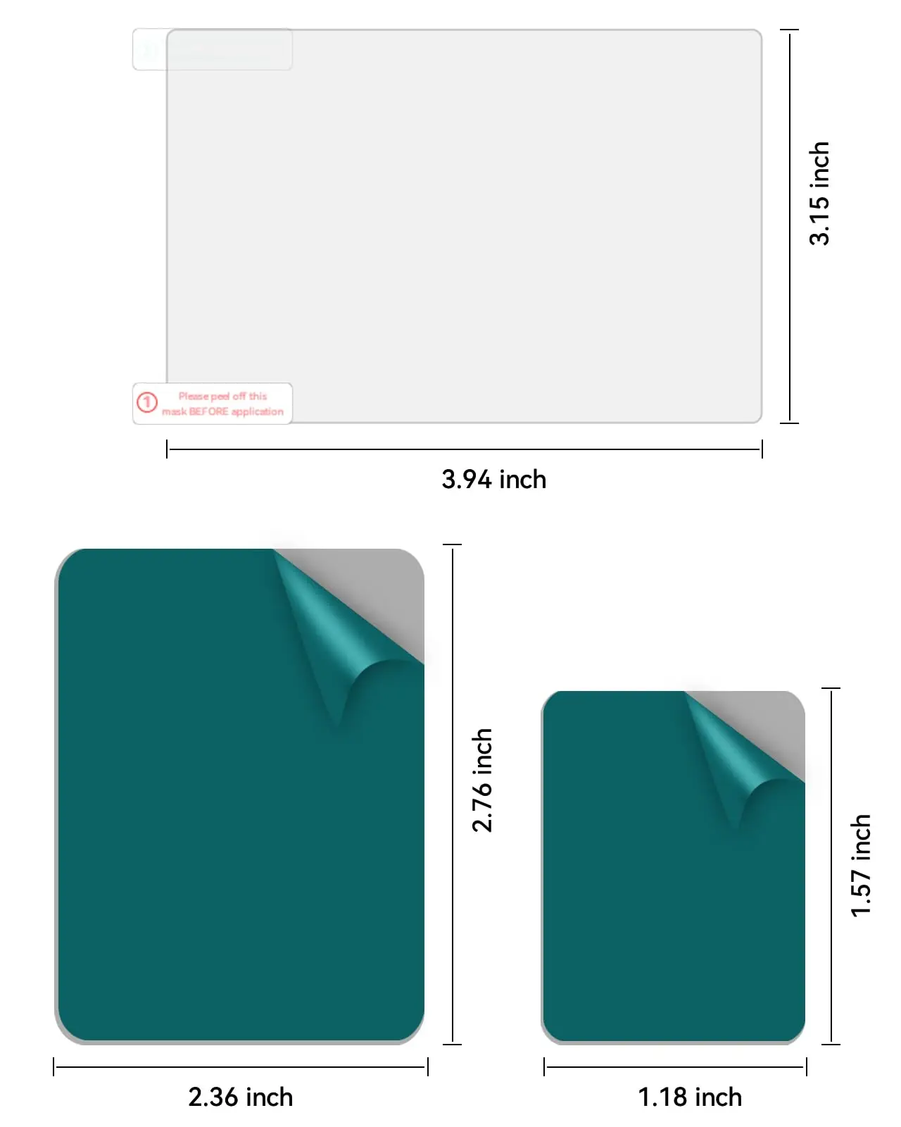 Двусторонние клейкие прокладки Vantrue на лобовое стекло автомобиля