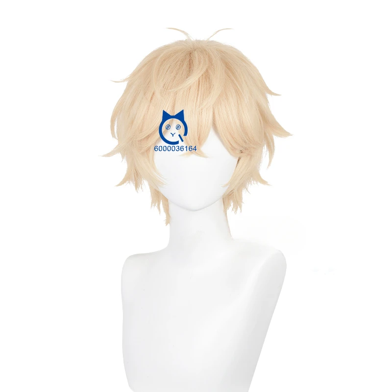 Kilo Mr Love:Queen's Choice Anime Game Cosplay 30cm Golden Unisex New Arrival Wig Heat Resistant Synthetic Hair Comic Con Party