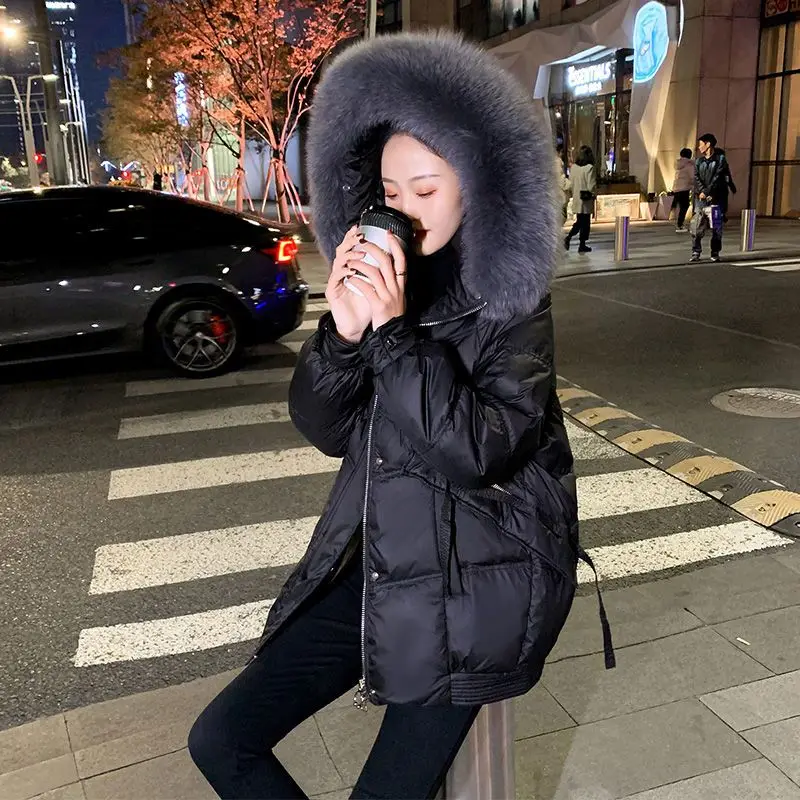 Down Cotton Jacket Women's Winter Short Fashion Cotton Jacket Foreign Style Popular Thickening Fried Street Korean Coat
