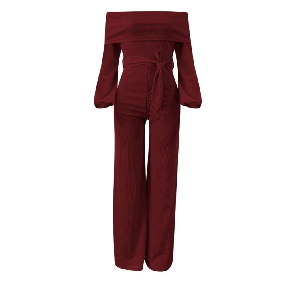 

Presentable Outfits Women Casual Off Shoulder Look Long Party Club Playsuits Jumpsuits