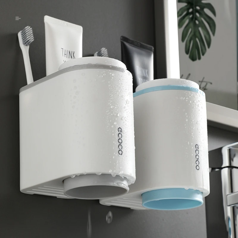 

Магнитная поглощающая стойка для чистки, нордическая Бытовая чашка для мытья, набор цилиндров для зубов, держатель для стакана для мытья