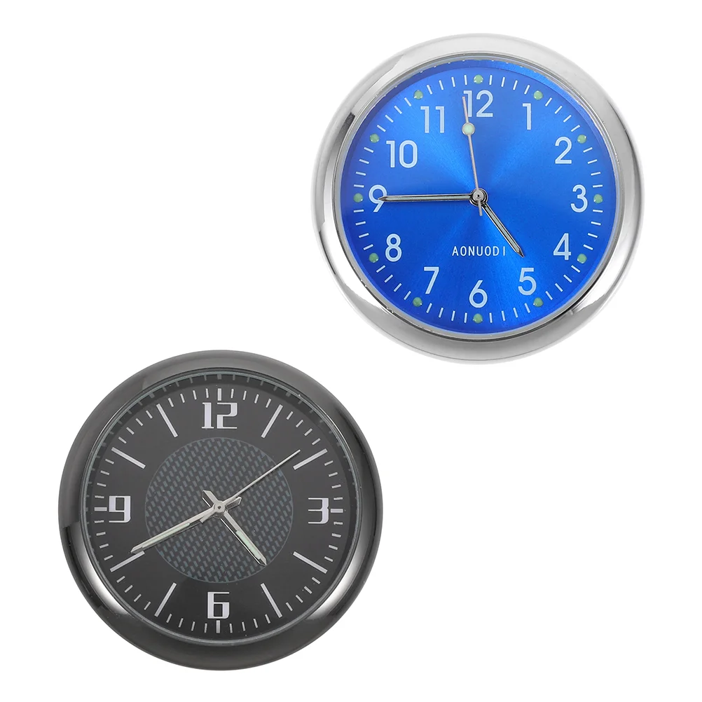 

2 Pcs Car Clocks Adhesive Prime Dashboard Clock Digital Clock Vehicle Clock for Vehicle Home Car