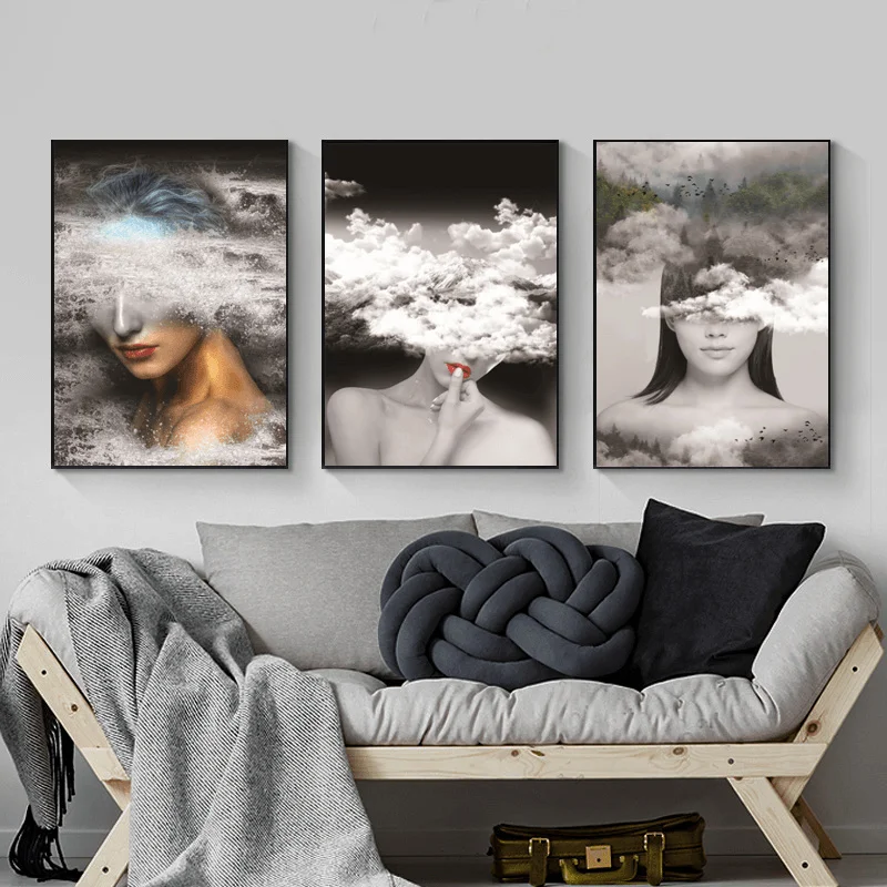 

Canvas Painting Navia Characters Flowers Nordic Poster Poster Printing Wall Art Modern Image Home Decoration Living Room Sets