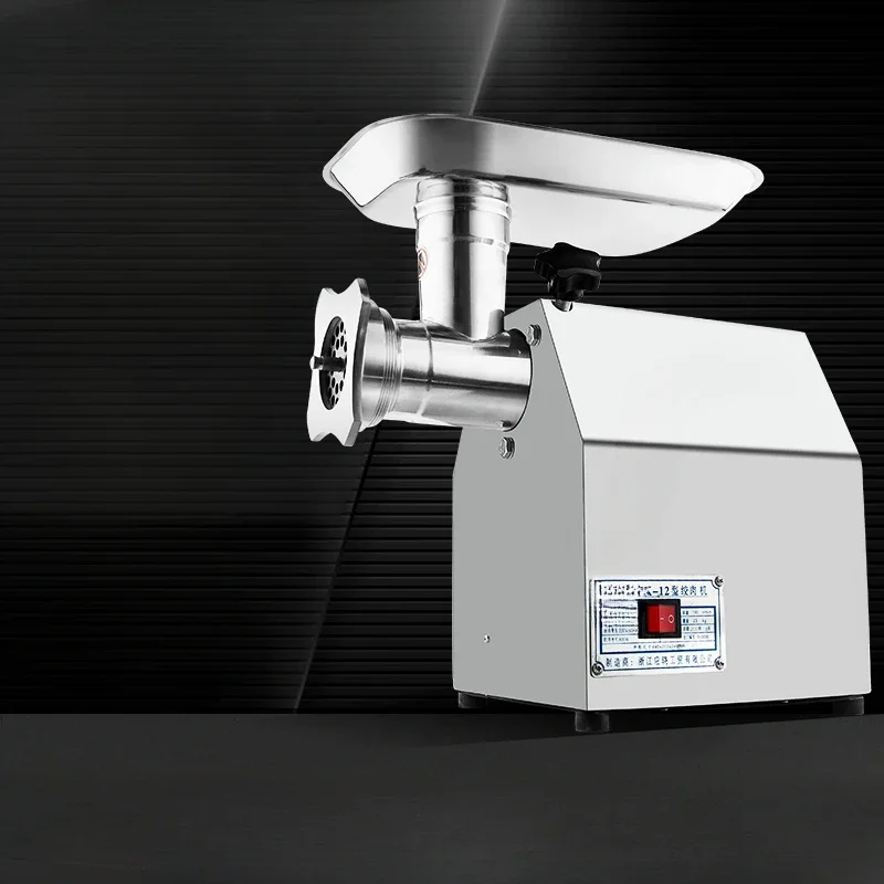 

304 stainless steel mincing machine, commercial electric high-power meat mixer, meat shop, small meat grinder, meat sausage