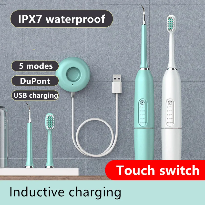 

Электрическая зубная щетка, автоматическая Индуктивная зарядка, быстрая перезаряжаемая Водонепроницаемая зубная щетка для взрослых, ульт...