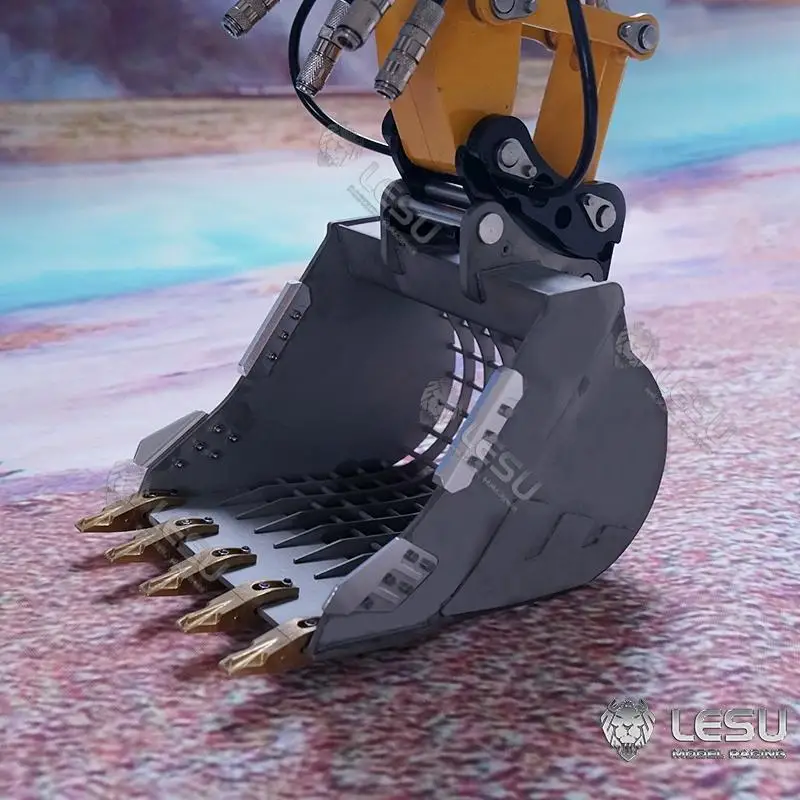 LESU1/14 гидравлический модельный экскаватор AC360 колесный копающий маленький