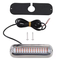 42led marine led lights for boat underwater 5 1inch ip68 316 stainless steel surface mount for yacht kayak skiff fishing