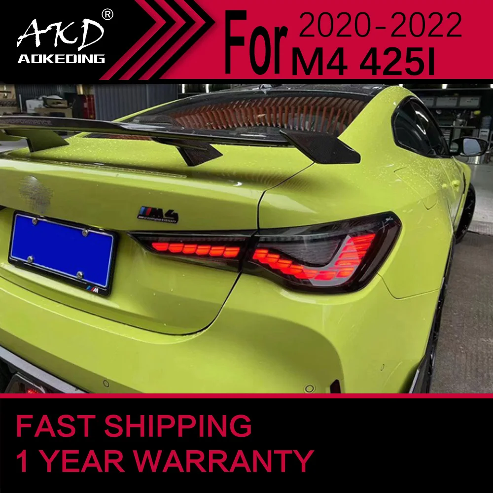 

Car Lights for BMW M4 425I 430I LED Tail Light 2020-2022 g22 g23 Rear Stop Lamp Brake Signal DRL Reverse Automotive Accessories