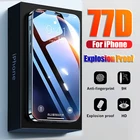 77D закаленное стекло для IPhone 13 12 11 Pro MAX X XS Max XR Mini, Защита экрана для IPhone 7 8 Plus 6 6s, защитная пленка