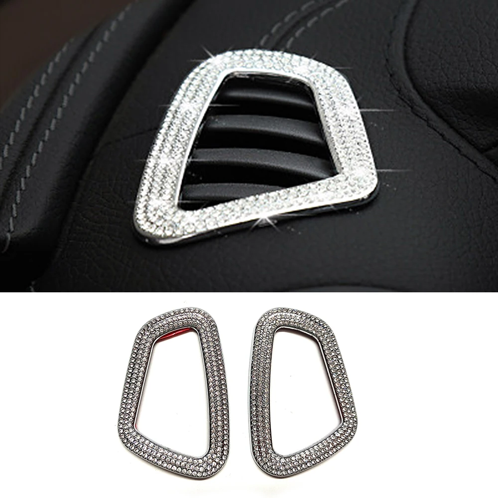 

For Mercedes Benz E Class W213 2016-2019 Dashboard Dash Board Air Condition AC Outlet Vent Modify Crystal Diamond Decal Trim
