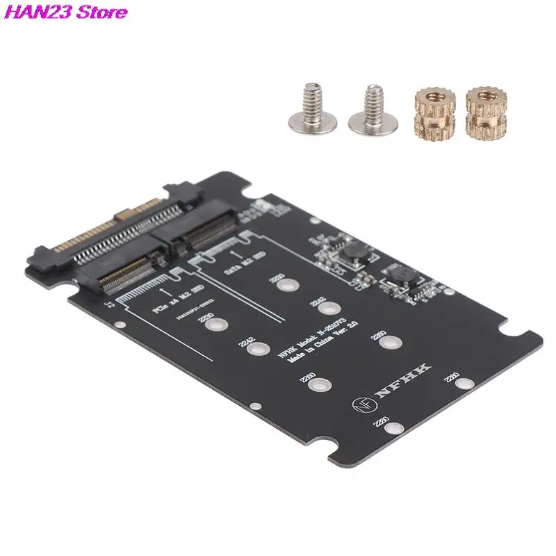 

New Arrive 1PC SATA M.2 SSD to 2.5“ SATA NVMe M.2 NGFF SSD to SFF-8639 Adapter Converter 1PC