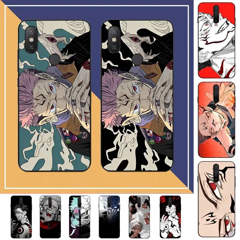 

Cartoon Anime Jujutsu Kaisen Yuji Itadori Fushiguro Megumi Phone Case for Redmi Note 8 7 9 4 6 pro max T X 5A 3 10 lite pro