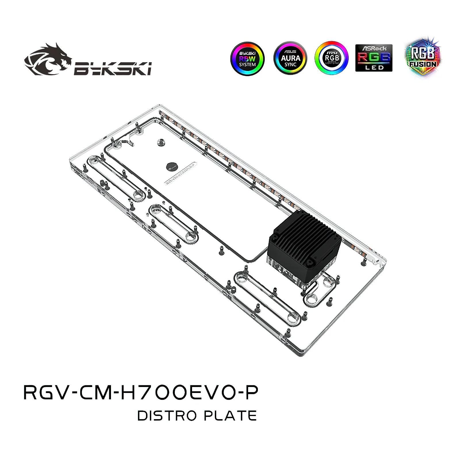 

Bykski Distro Plate Reservior for Cooler Mater HAF 700EVO Chassis Case RGV-CM-H700EVO-P