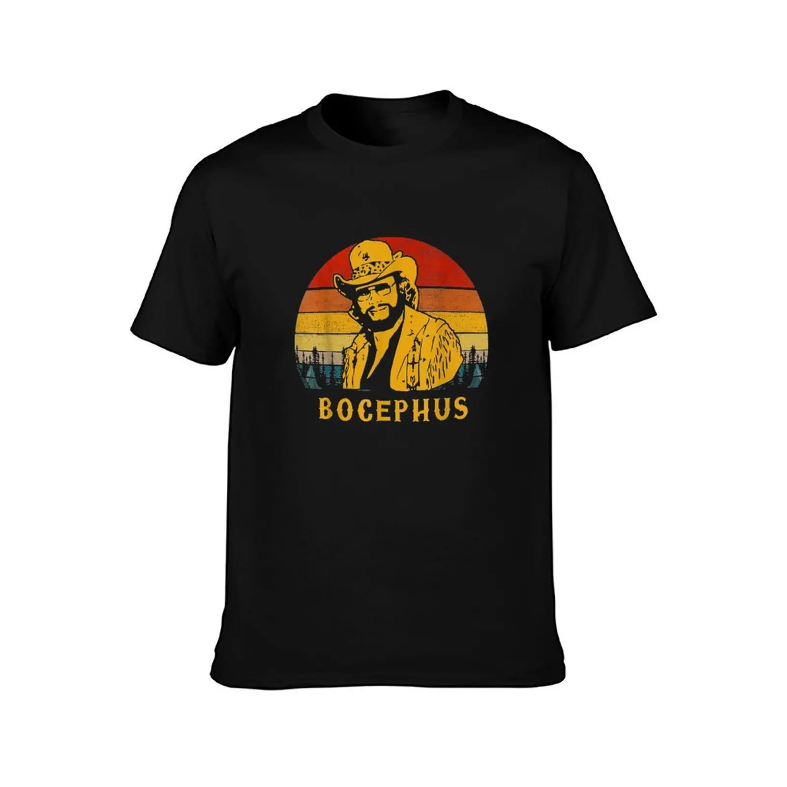 Фото Винтажная футболка Bocephus, Hank Jr Distressed WIlliams, забавная рабочая футболка с коротким рукавом. №2