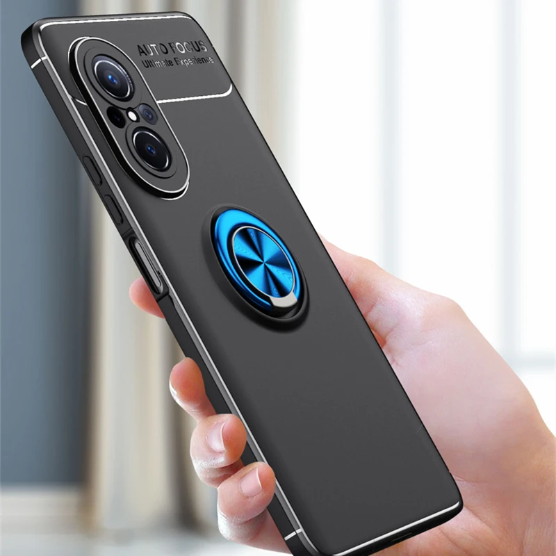 For Cover Huawei Nova 9 SE Case For Huawei Nova 9 SE Capas Shockproof TPU Ring Magnetic Holder For Cover Huawei Nova 9 SE Fundas