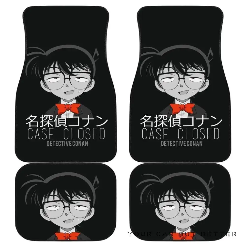 

Detective Conan Case Closed In Black Theme Car Floor Mats 173218