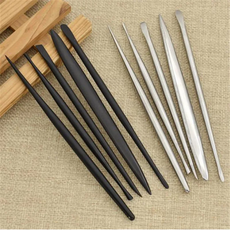 

Clay Sculpting Tool Set 5Pcs/set Rod Detail Needle For Pottery Clay Modeling Carving Tools Metal Handmade Craft Tools