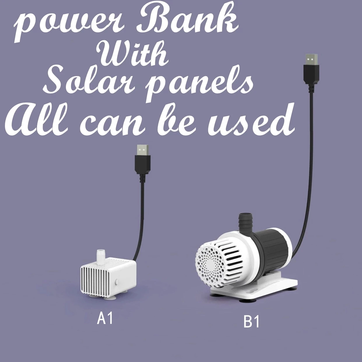 Weiting Aquarium Solar Water Pump USB Fish Tank Ultra Quiet Mini Small Micro Filter Circulating Pond Submersible 8W |