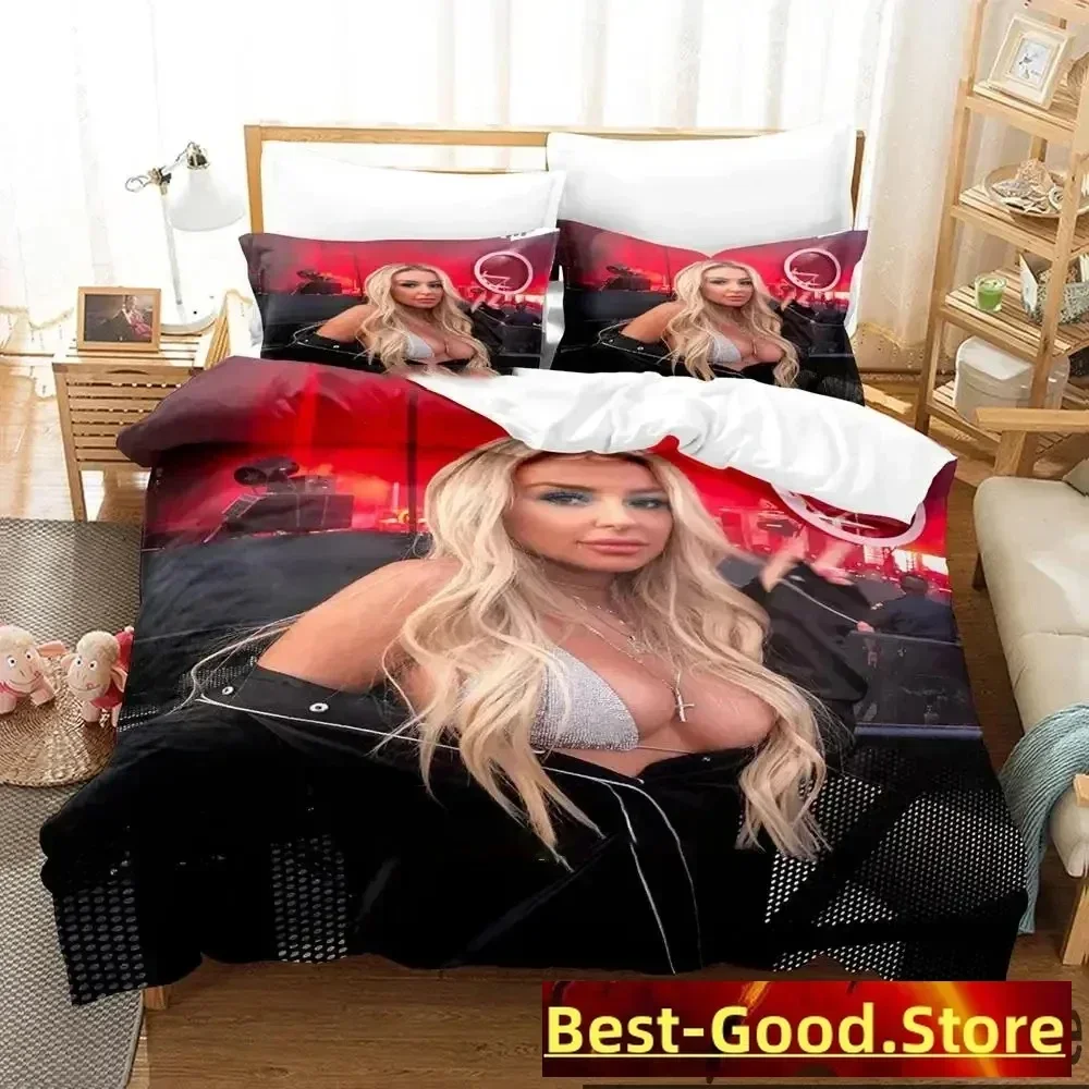 Комплект постельного белья Tana Mongeau TanaCon с 3D принтом пододеяльник наволочка одеяло