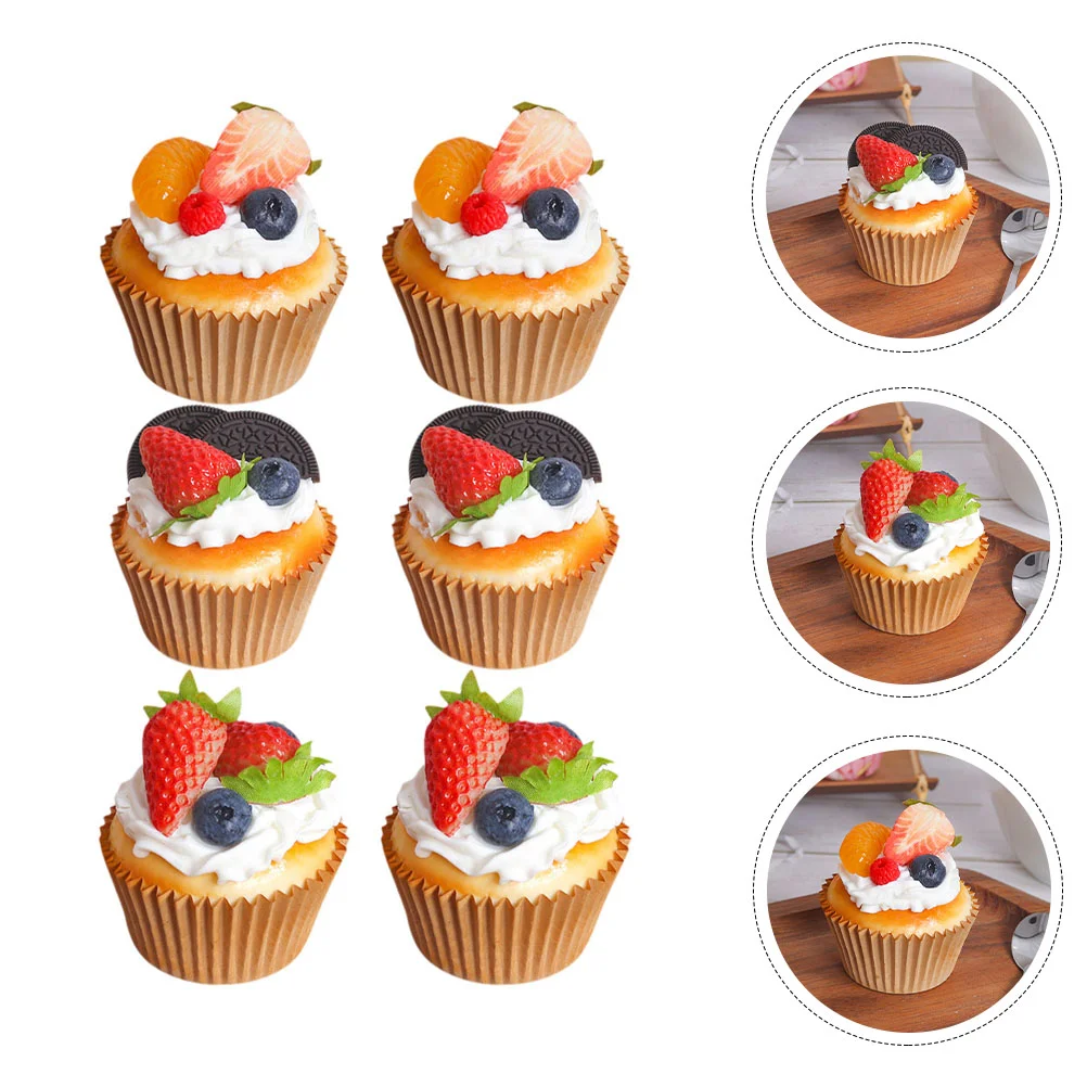 

Simulation Cake Model Dessert Lifelike Cakes Bread Shop Accessory Tabletop Decor