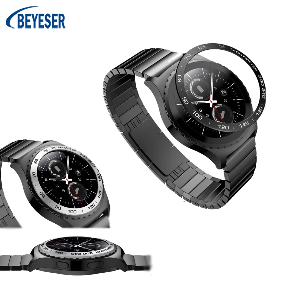 

Смарт-Кольцо из нержавеющей стали для защиты спортивного ободка, круглая рамка, чехол, клейкая крышка, Аксессуары для Samsung Gear S2 Classic