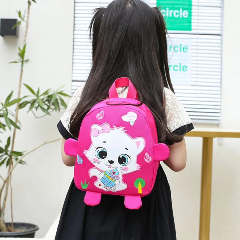 Children's Backpack 2-3y Boys Girls Cute Cartoon Animal Baby Home Snacks Toy Storage Bag Kids Leisure Kindergarten School Bags