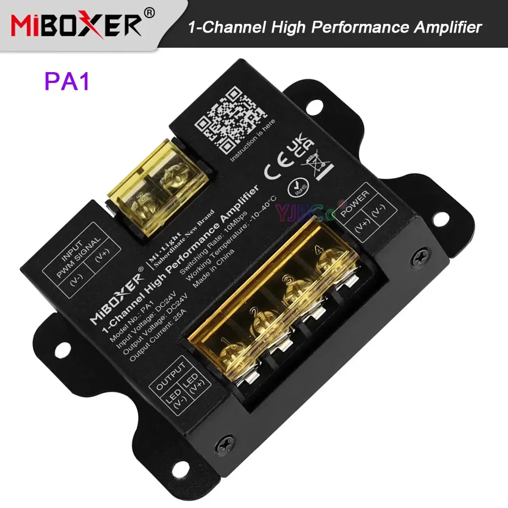 PA1 Miboxer 1-канальный светодиодный высокопроизводительный усилитель 24 В 25 А