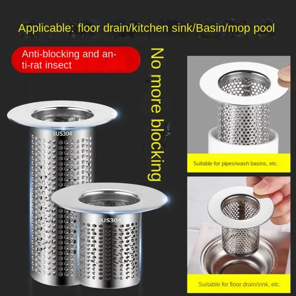 

Useful Kitchen Tool Anti-Clogging Waste Drainer Sealing Cover Sink Strainer Food Hair Stopper Floor Drain Filter Mesh