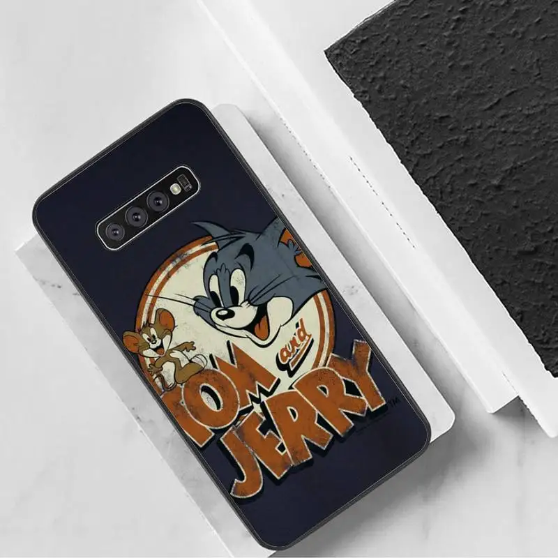BANDAI Кот Том и Джерри чехол для телефона Samsung Galaxy S7 Edge Plus S9 S20Plus S20ULTRA S10lite S225G S10 Note20ultra