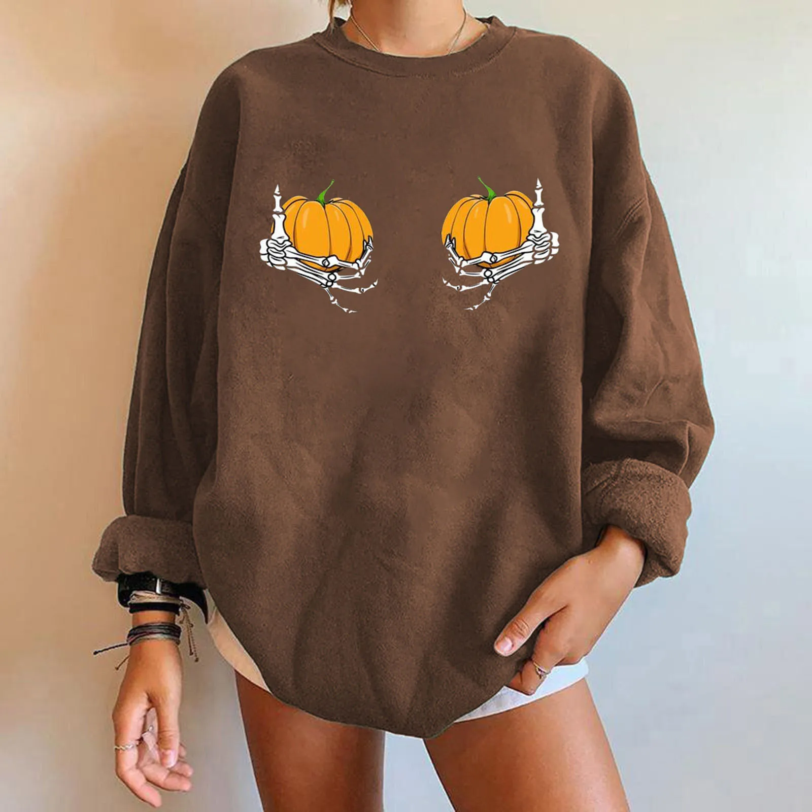 

Hoodless For Women Fit Full Hooded Crewneck Loose Sweatshirt Casual Long Sleeve Pullover Tops Leopard Sweatshirt Women 4 Year