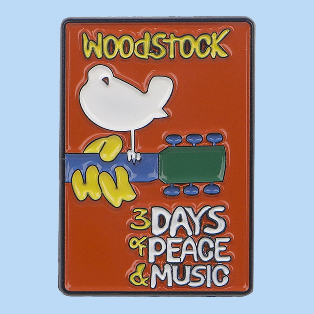 Эмалированная брошь на булавке в стиле музыкального дня Значки для одежды